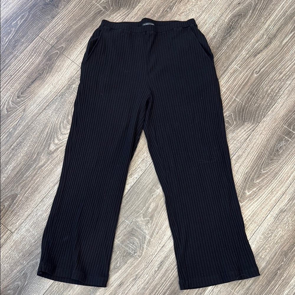 Eileen Fisher Textured Stretch Rib Pant - Picture 2 of 6